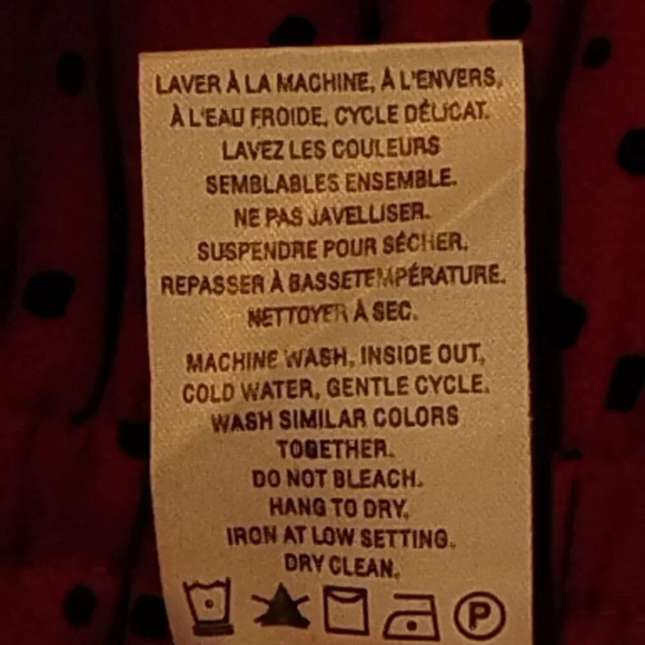 Reitman's Women's Red & Black Polka Dots Long Sleeves  Lined Dress Size Small - Picture 8 of 12